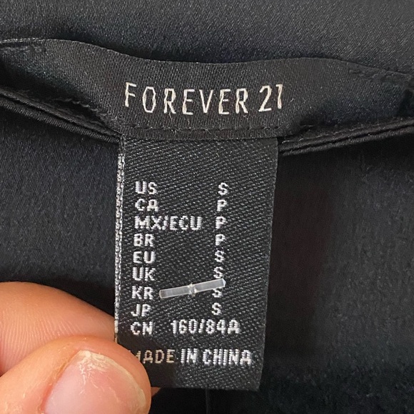 Black Satin Wrap Mini Skirt - Picture 3 of 4